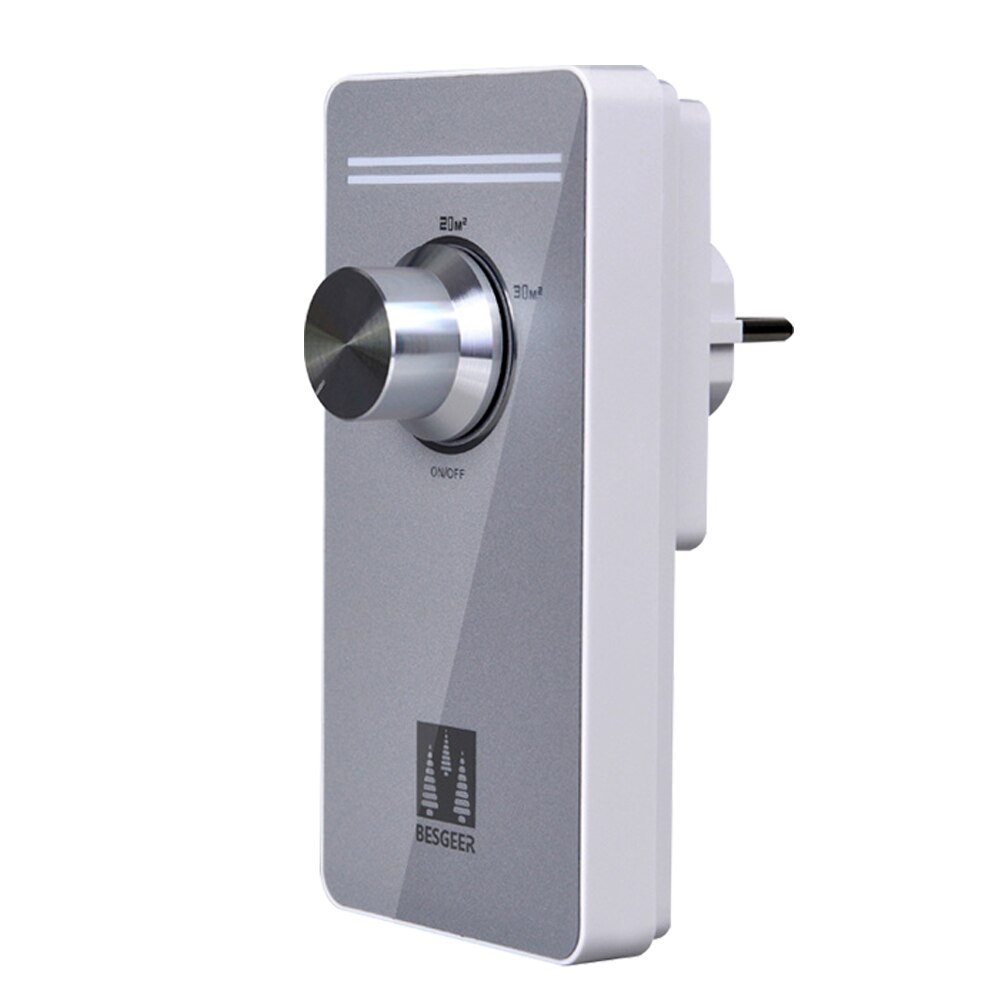 220V-EU plug-Eliminates formaldehyde suppression bacteria ozone generator with 2 working modes: Silver