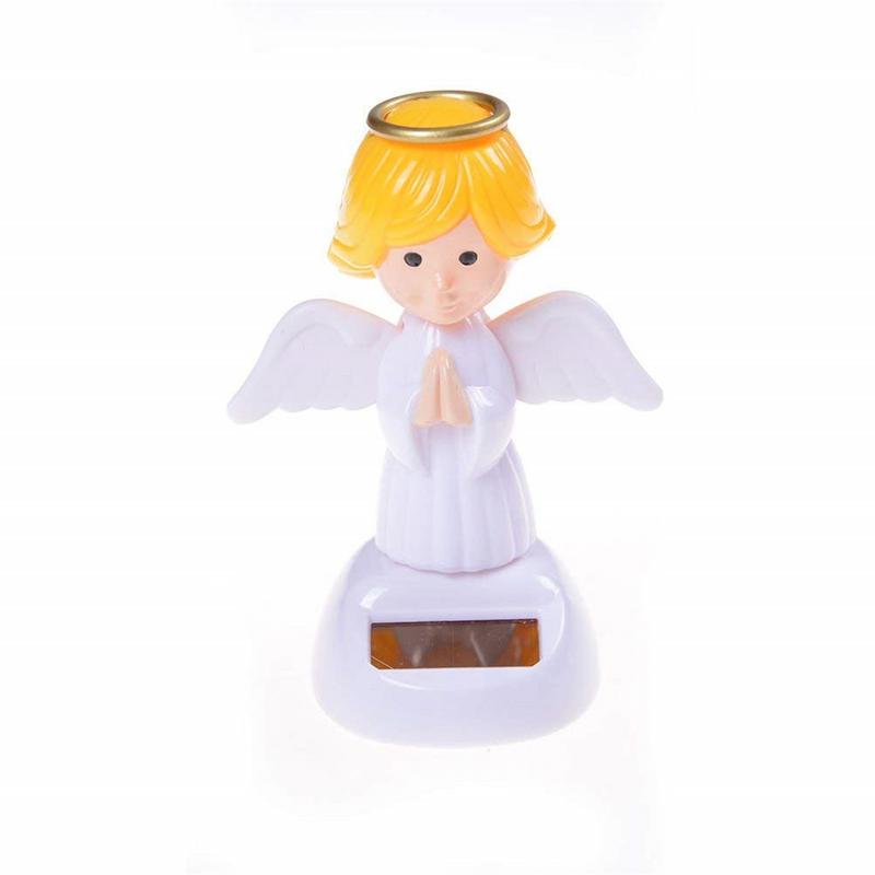 Solar Powered Tanzen Flip Schwingen Tänzerin Kinder Spielzeug Engel Mädchen Form kinder Weihnachten Energiesparende Vorhanden