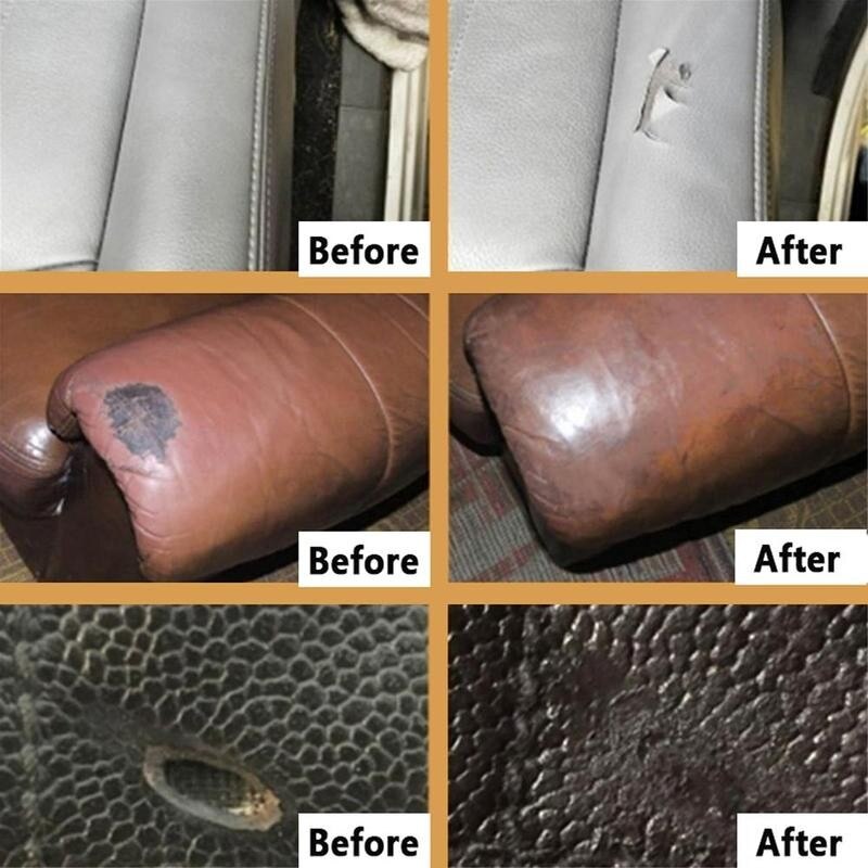 50m Advanced Leather Repair Gel Leather Dyeing Agent Color Repair Paste Refurbished Clothes Shoes Complementary Paint Sofa I3B7