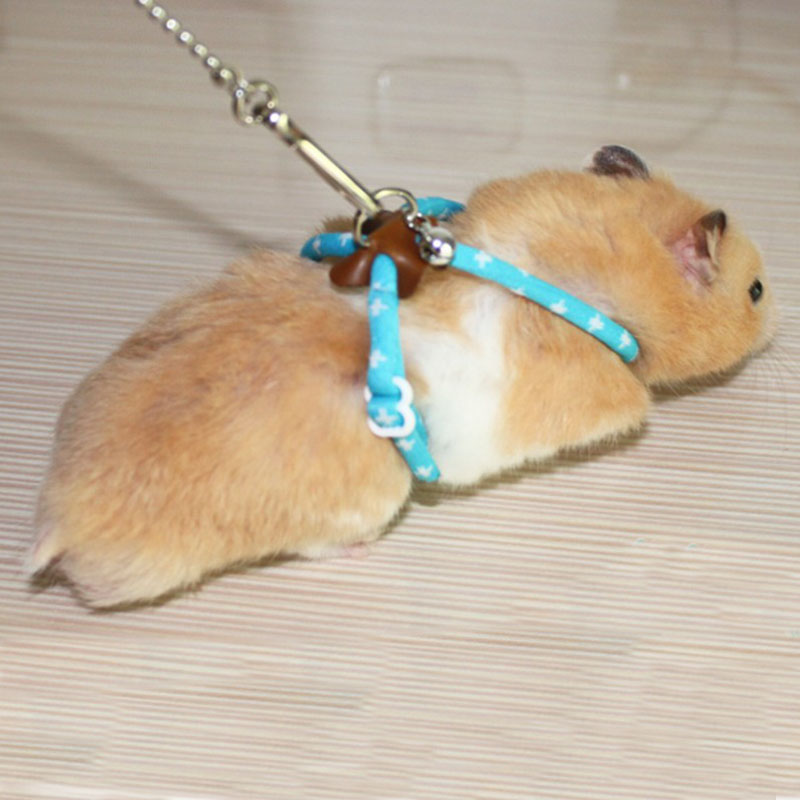 Arnés de ratón y rata para mascotas, correa ajustable con Hurón, buscador de hámster para pájaros, Collar con cascabel para exteriores, accesorios para mascotas, correas