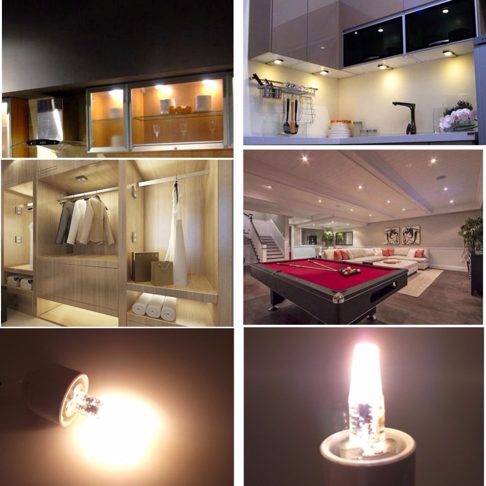 10 STKS Dimbare Mini G4 LED COB Lamp 6 W Lamp AC DC 12 V 220 V Kaars Verlichting Vervangen 30 W 40 W Halogeen voor Kroonluchter Spotlight