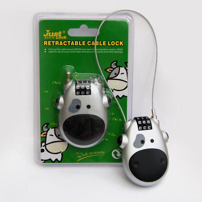 Draagbare Anti-diefstal Draad Touw Douane Codeslot Combinatie Douane Hangslot Bagage Rugzak Lockers Gym/Helm/Laptop sloten