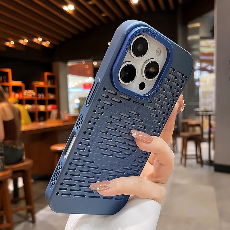 Funda Magsafe con disipación de calor de verano para iPhone 13, 14, 15, 12, 16 Pro Max, 16Pro, 13Pro, funda protectora ultrafina para PC: Gris oscuro / iPhone 12 Pro