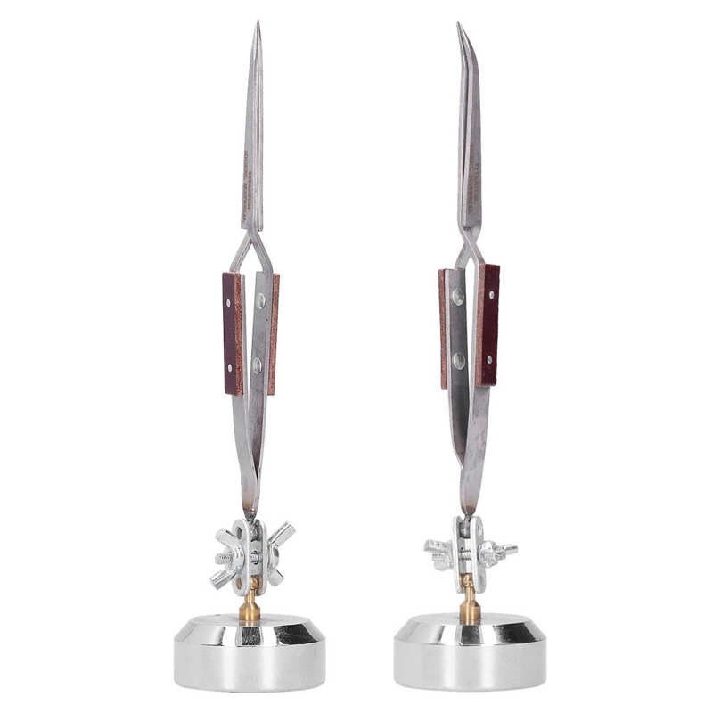 Metal Third Hand Base with Tweezers Rebound Soldering Clamp Hardware Jewelry Tools Soldering Tweezer Third Hand