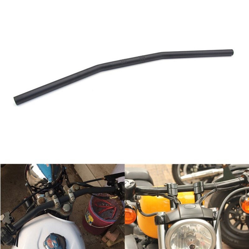 7/8 inch Motorcycle Handlebar 22mm Black Drag Straight Bar Cafe Racer for Honda Kawasaki Yamaha Suzuki Chopper Bobber