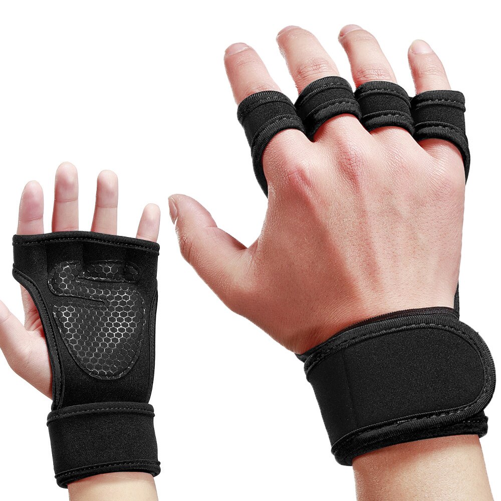1 paar Gewicht Heben Handschuhe Frauen Männer Fitness Sport Bodybuilding Gymnastik Griffe Fitnessstudio Hand Palme Schutz Handschuhe