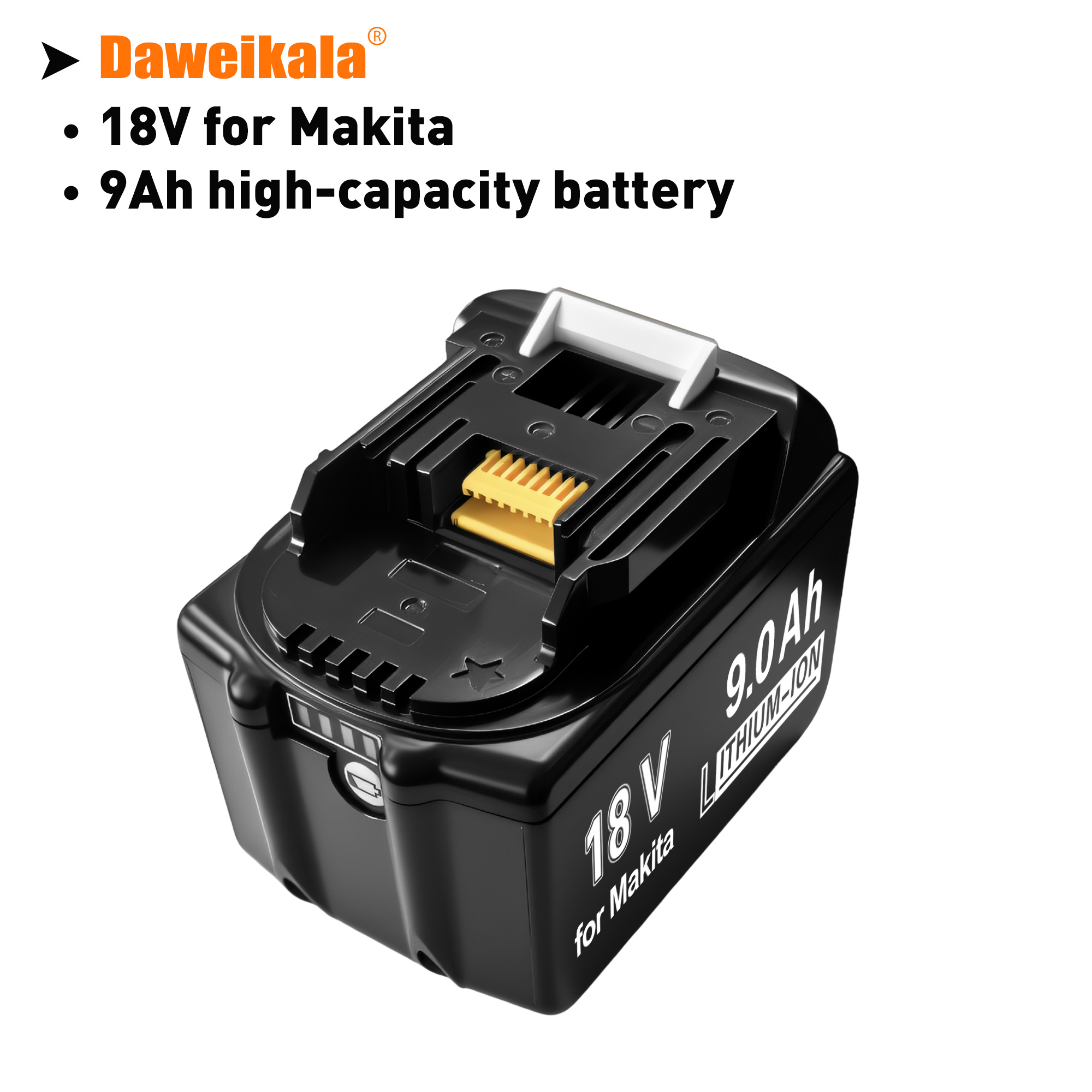 Per makita originale 18v 9ah batterie ricaricabili agli ioni di litio batterie di ricambio durata maggiore per  bl1850 bl1860b bl1830 bl1840