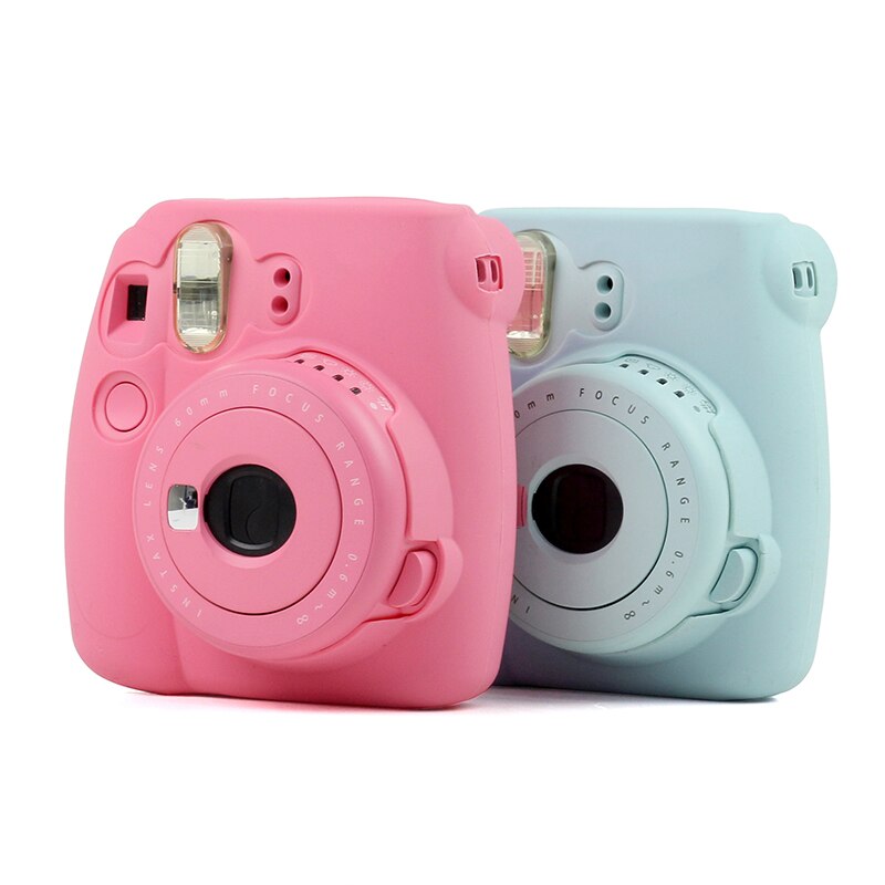 Kleurrijke Camera Gevallen Geschikt Voor Polaroid Fujifilm Instax Mini 8/8 + 9 Carrying Opslag Cover Bag Zacht Siliconen Huid Beschermhoes