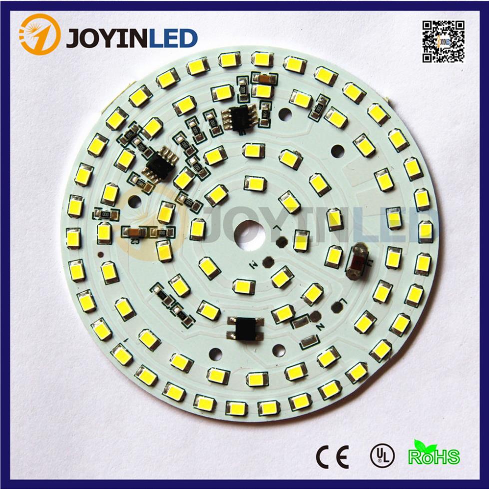 2 st/lot pcb ljuskälla dimbar smd 2835 led pcb chips 9w 12w 15w ac led moduler