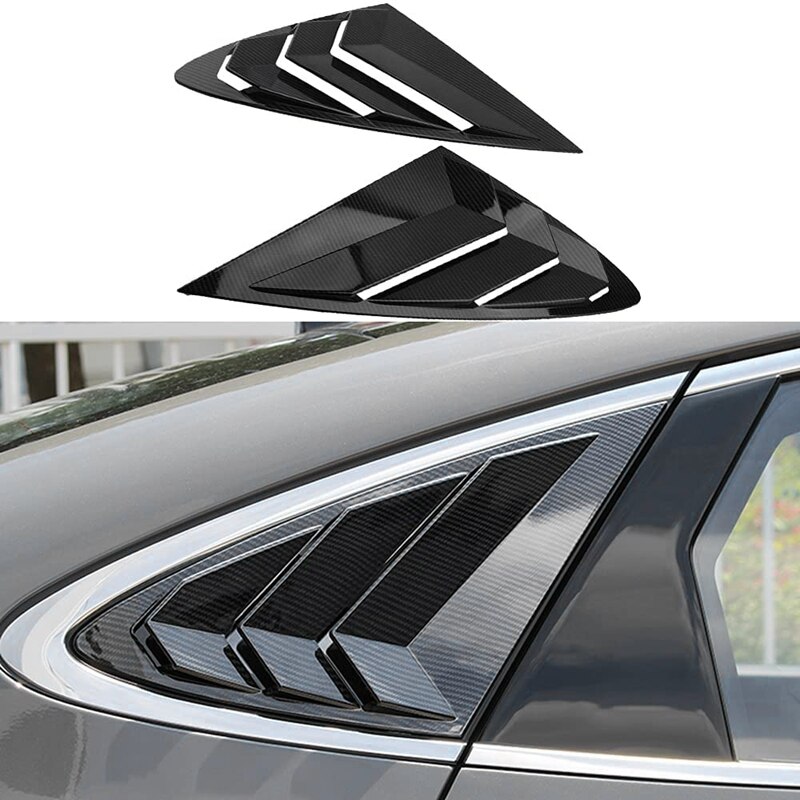 Car Rear Window Louver Shutter Cover Trim for Hyundai Sonata DN8 Window Side Vent Trim