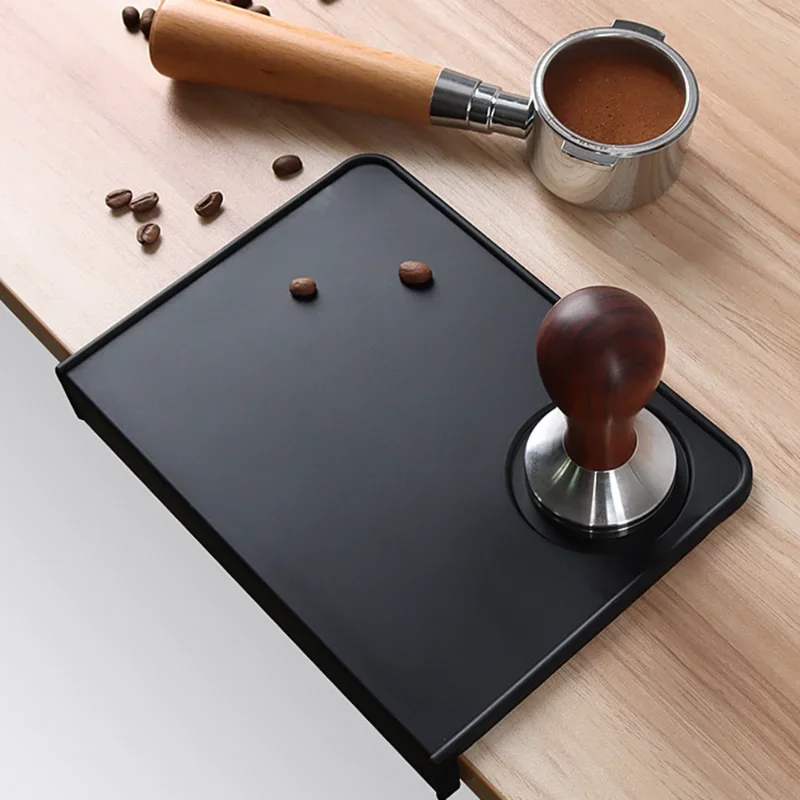 Koffie Tamper Mat Plat Antislip Siliconen Mat Bar Hoek Koffiemat Handvat Poederset Barista Koffie Accessoires