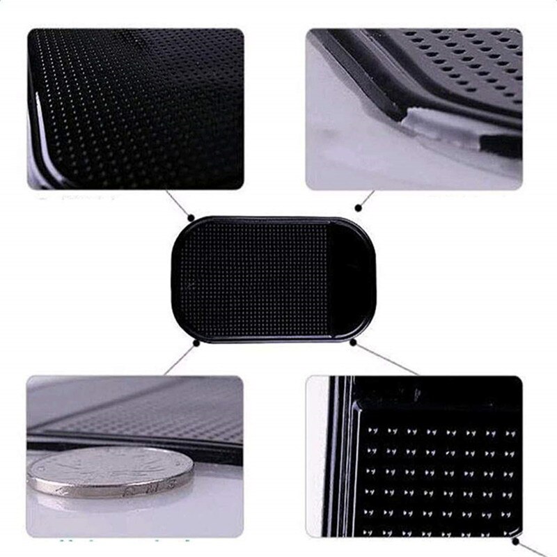 An-ti Slip Mat Phone Holder GPS Sticky Pad Mat Anti Slip Key Pen Auto Interior Dashboard Gel Pads