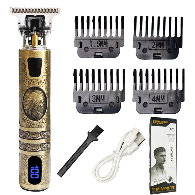 Men's Shaver Hair Clipper Electric shaver Barber trimmer Hair Cutting machine for men Electric Razor beard shaving: T9 Indians
