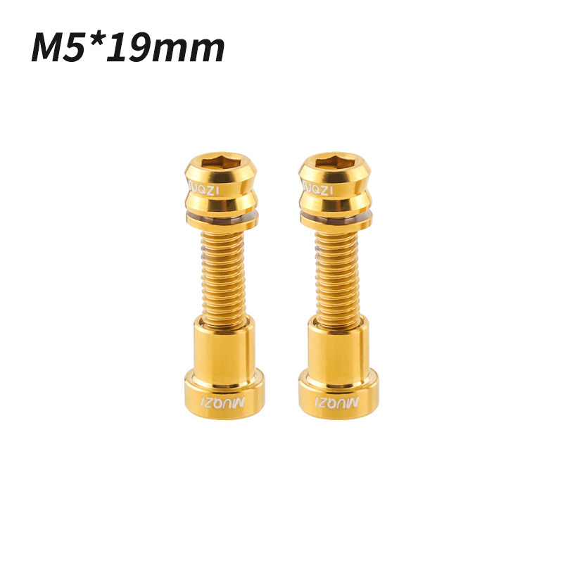 MUQZI Titanschraube M5x17 19mm Vorbauschraube Rennrad Lenker Vorbauschraube: Minze