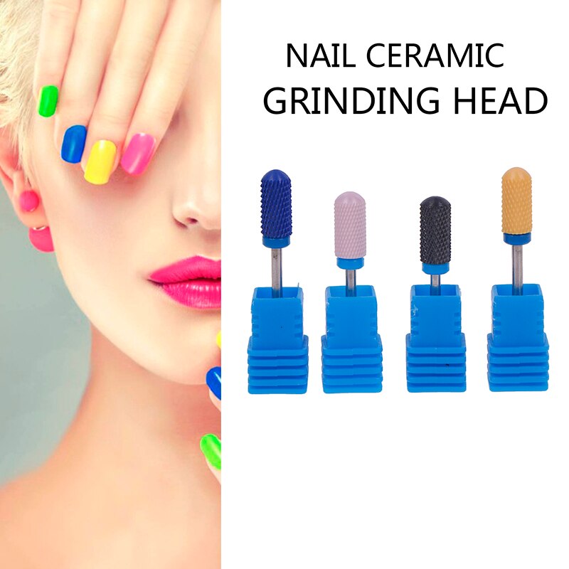 1 stk negle keramisk polerhoved borekroner polish fil glat top manicure værktøj
