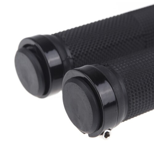 Fietsstuur handvatten mtb fiets stuur grip rubber antislip ergonomisch mountainbike onderdelen zwarte propalm bar ends: Zwart