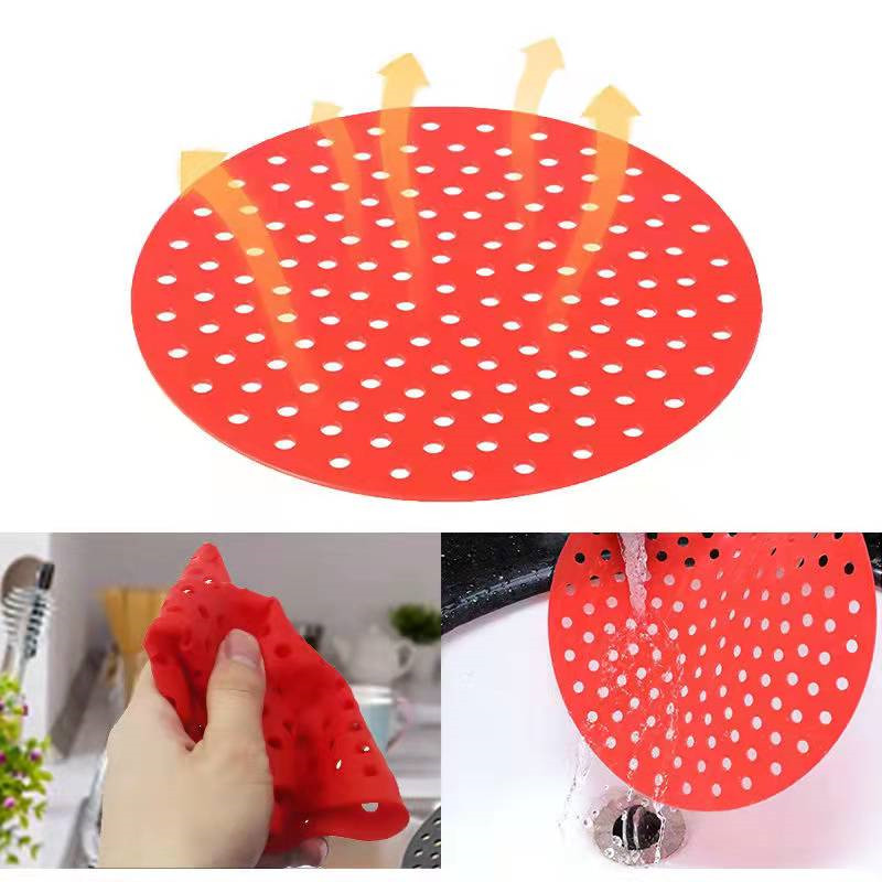 Non-Stick Silicone Air Fryer Liner Steamer Pad Baking Inner Liner Cooking Mat Kitchen Utensils Accessories Eco-friendly Cookware
