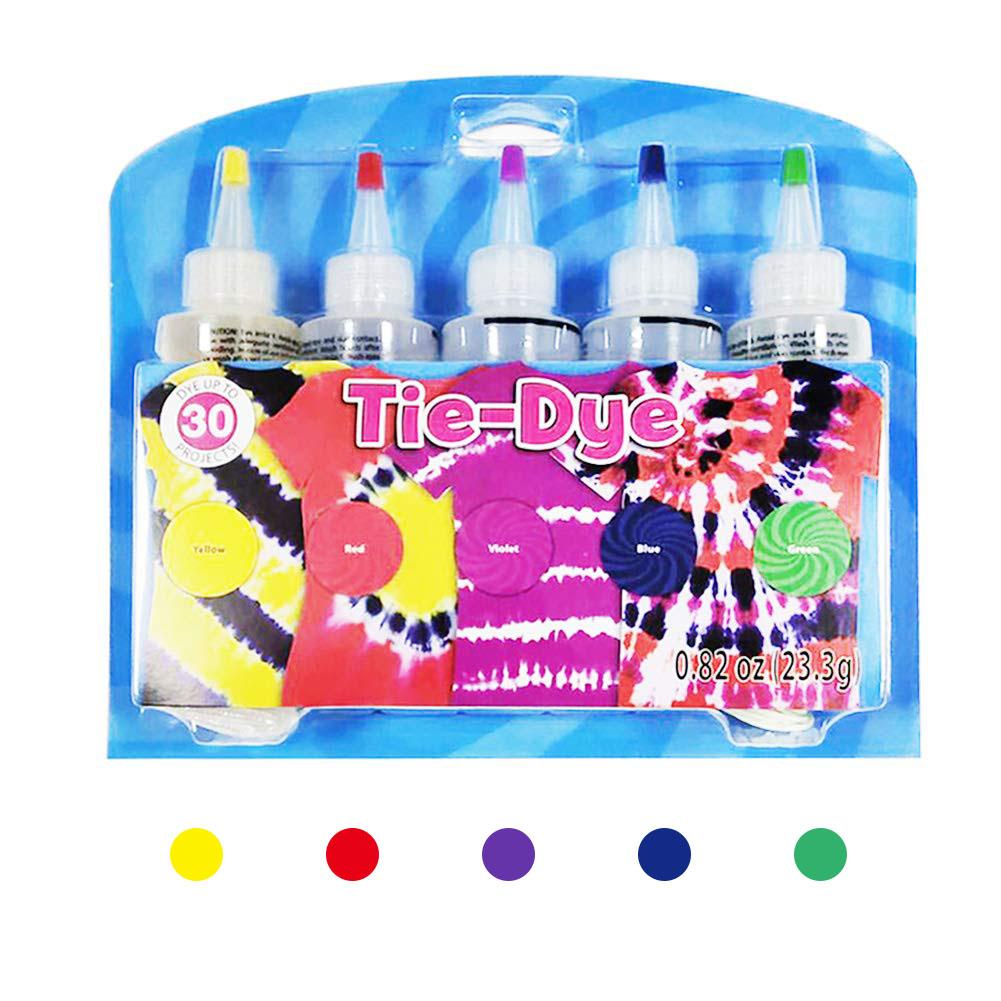 5 kleuren tie-dye kit katoen linnen kledingverf niet-giftige diy verfkit verfkleuren kunst kleding voor verfverf: Een kleur 1