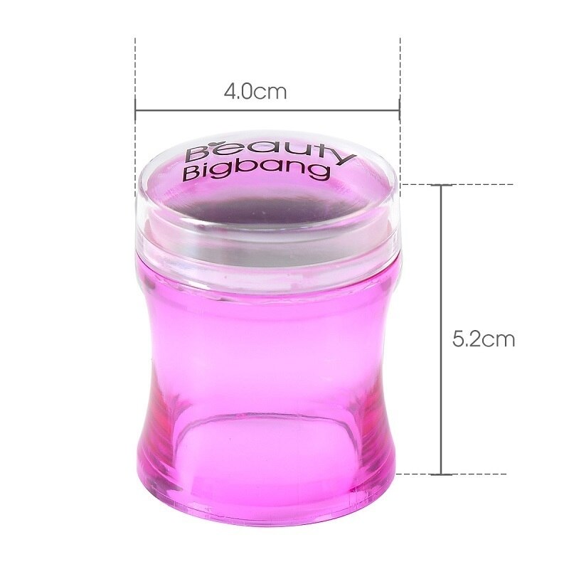 Beautybigbang nagelstämpel silikongelé nagellack överföring stämpel stämpel stämpel skrapa mall tryck manikyrverktyg