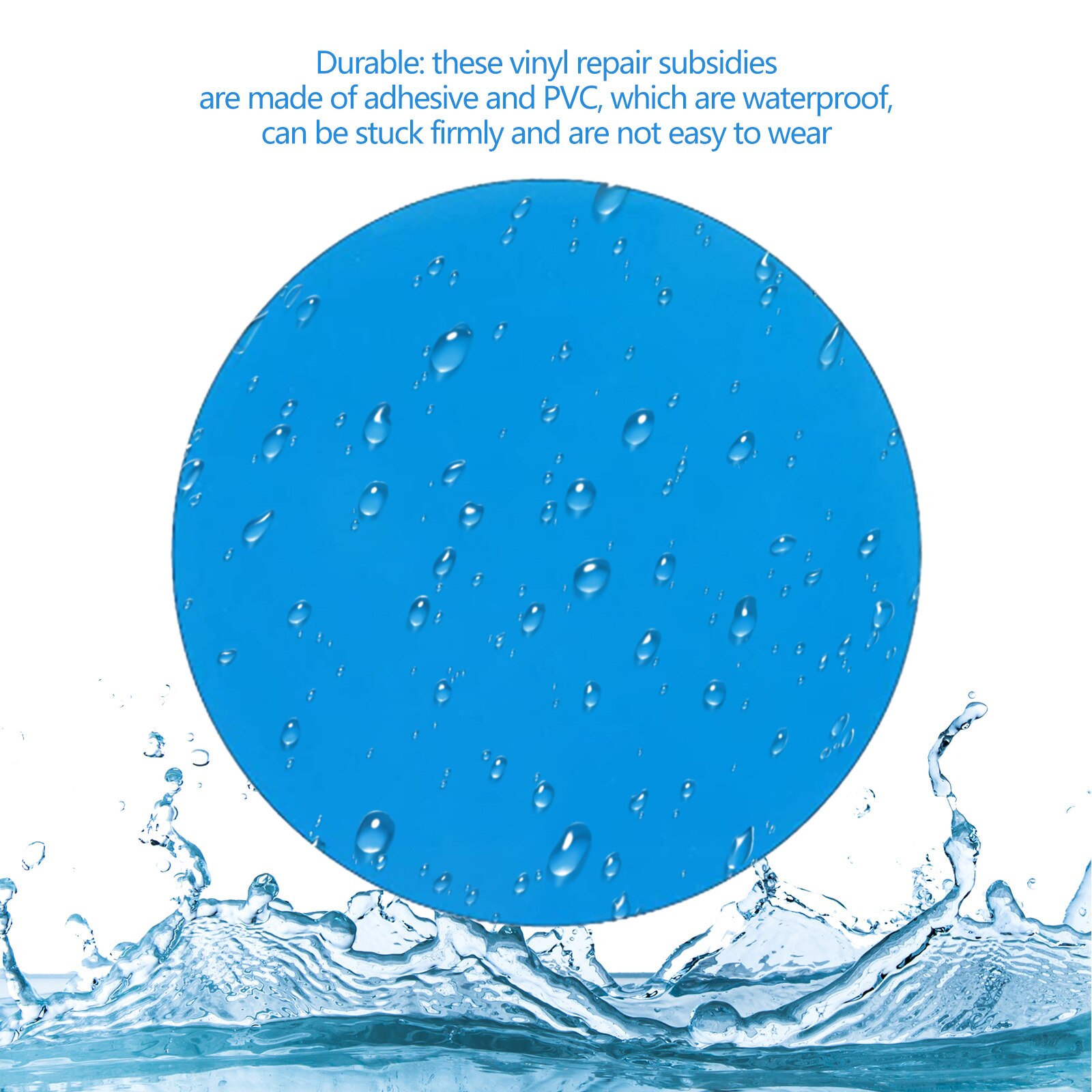Zelfklevende Pvc Reparatie Patch Ronde Vinyl Zwemb... Grandado