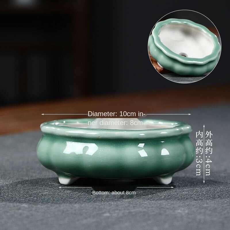 New Arrival domowe doniczki ceramiczne stół Bonsai zielone sukulenty doniczki pulpit dekoracyjne do ogrodu LB552: color8