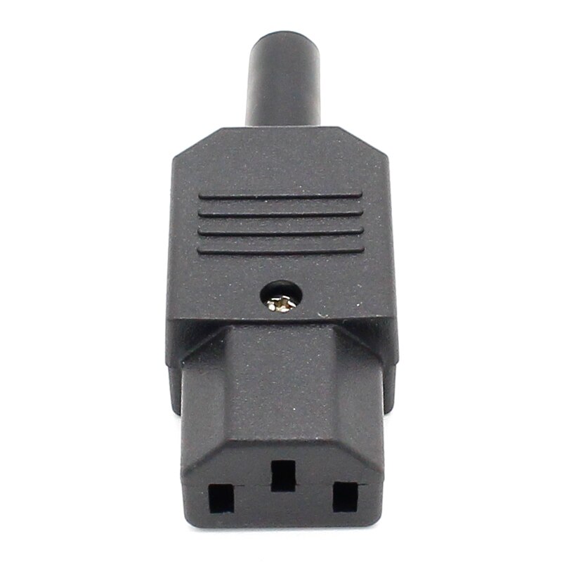 10pcs Price 10A 250V Black IEC C13 female Plug Rewirable Power Connector 3 pin AC Socket