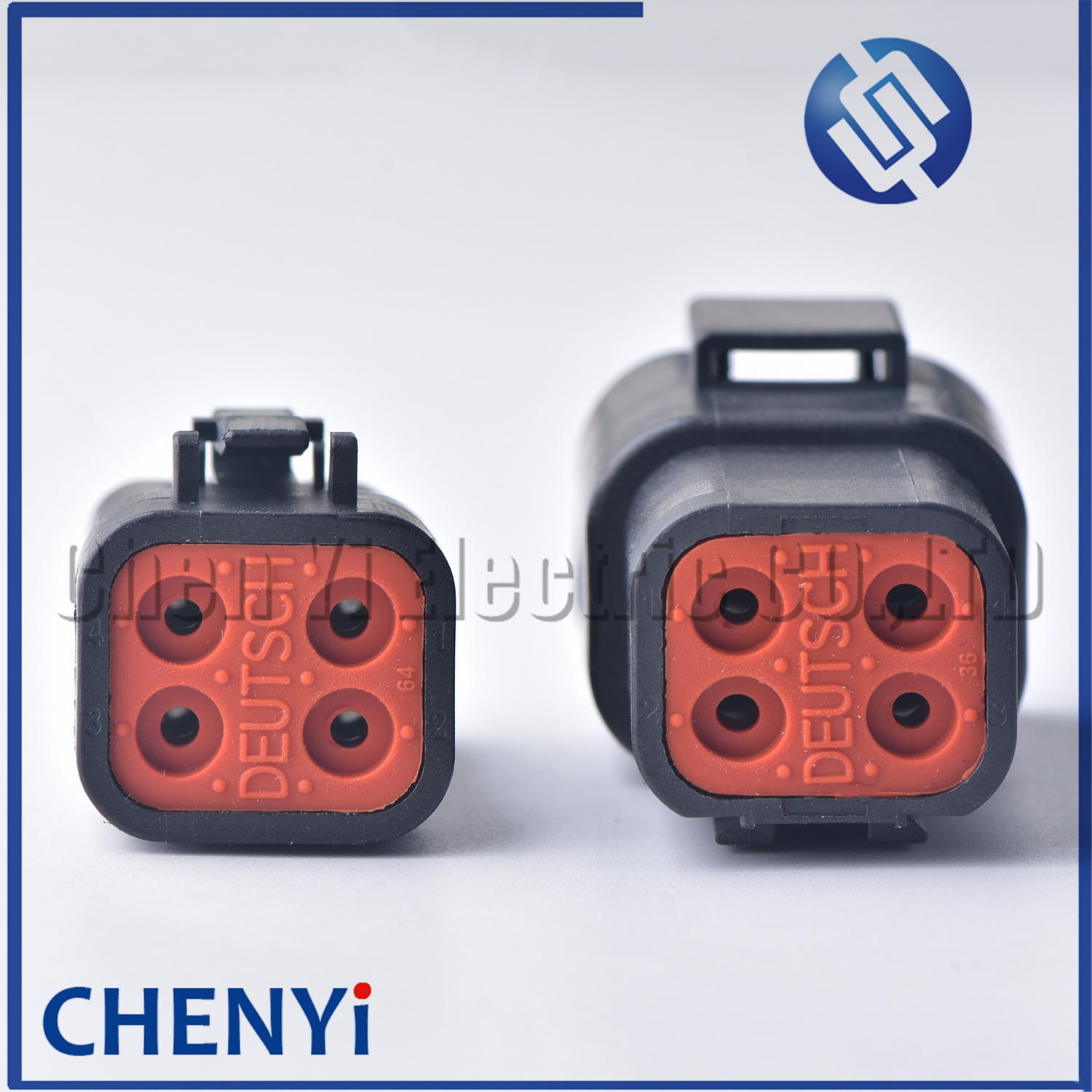 Black DTP series 4 Pin Male Female Automotive Waterproof Connector Plug DTP06-4S DTP04-4P For cummins ECM Power Connector Module