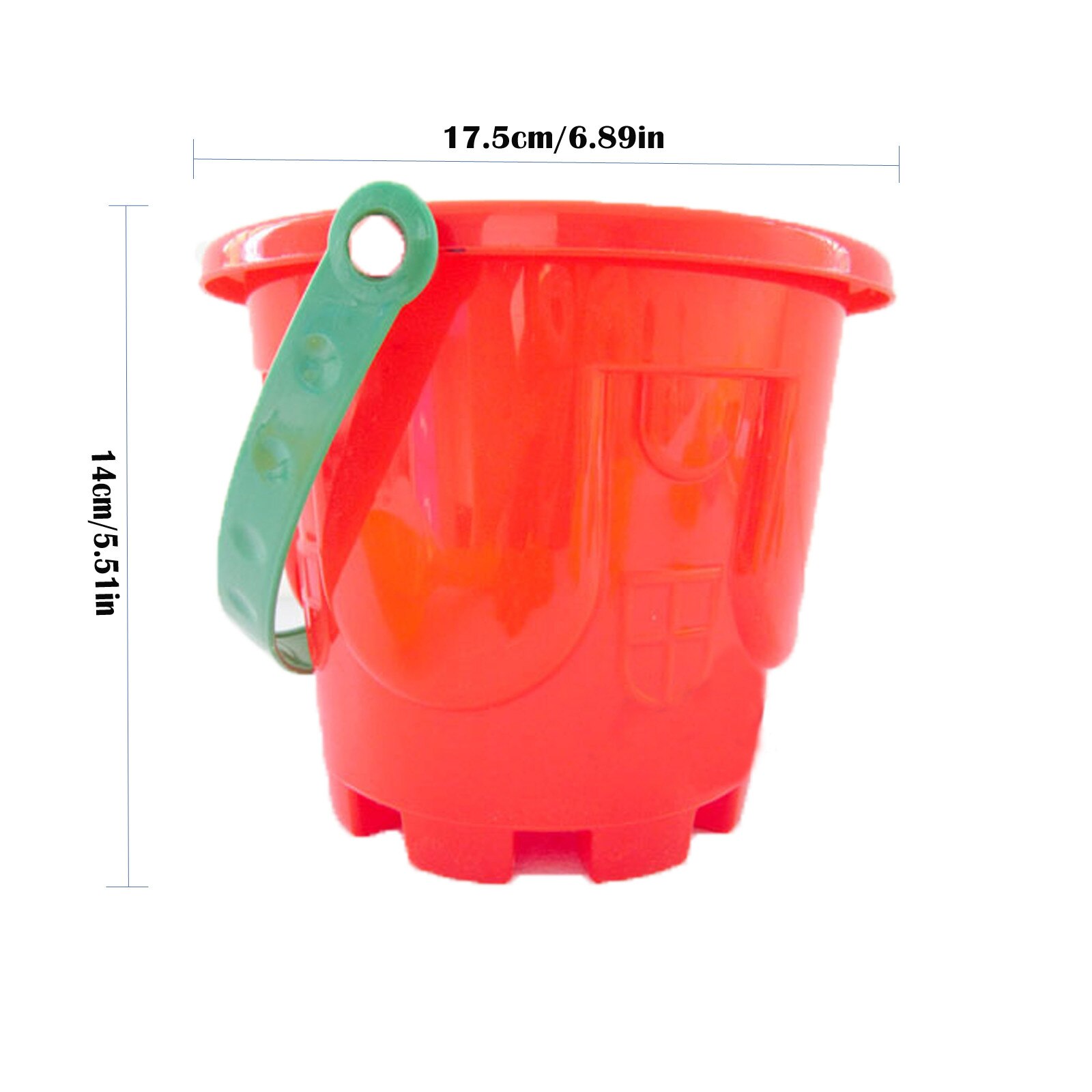 7Pcs Zandbak Speelgoed Strand Zand Speelgoed Set Voor Kinderen, strand Schoppen Spade Tool Kit Met Mesh Bag Kleurrijke Kasteel Emmer Outdoor Fun