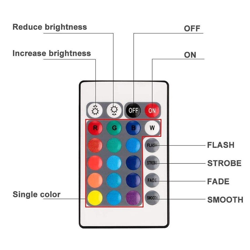 10/ 13 Led Remote Controlled Submersible RGB Light Outdoor Night Lamp Garden Party Decoration Battery Operated Underwater Vase