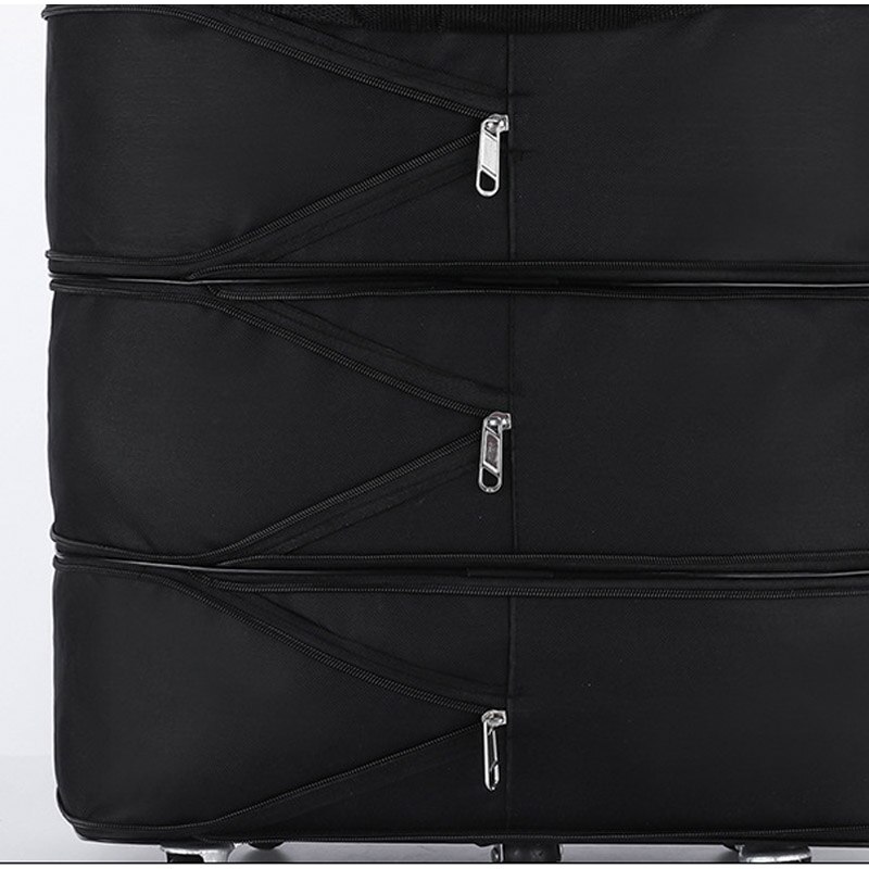 Grote Capaciteit Spinner Bagage Waterdicht Mannen Vrouwen Oxford Trolley Case Black Reistas 27 34 Inch Rolling Bagage XA544F