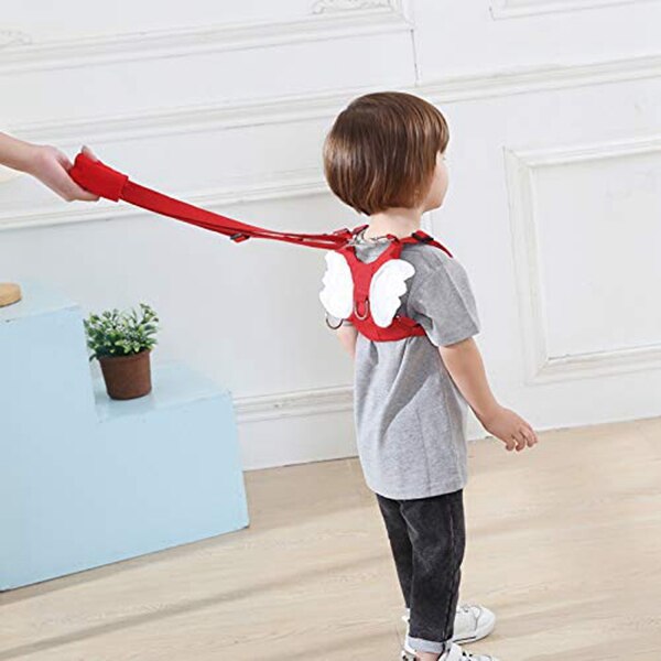Baby Peuter Lopen Gordel met Leiband Kind Assistent Band, leuke Wings Anti-Verloren Rugzak Verstelbare voor 1-5 Jaar Bo