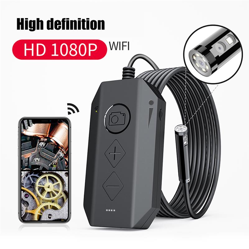 1-4X Zoomable Endoscoop Pijp Inspectie Camera IP67 Waterdichte 1080P Wifi 8LED 70 ° Verstelbare Heldere Draagbare Borescope