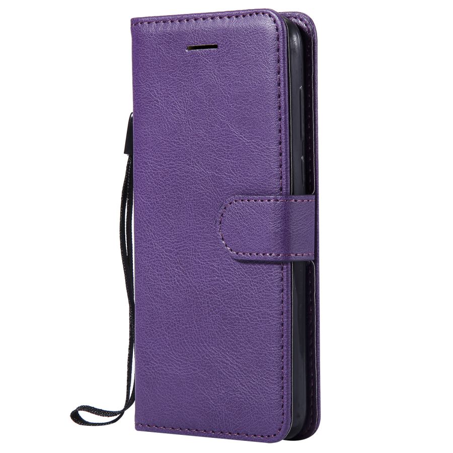 Flip Lederen Case op voor Funda Xiaomi Redmi GO case Voor Coque Xiaomi Redmi GAAN cover BOEK Portemonnee Cover Mobiele telefoon Tas Vrouwen Mannen: Purple