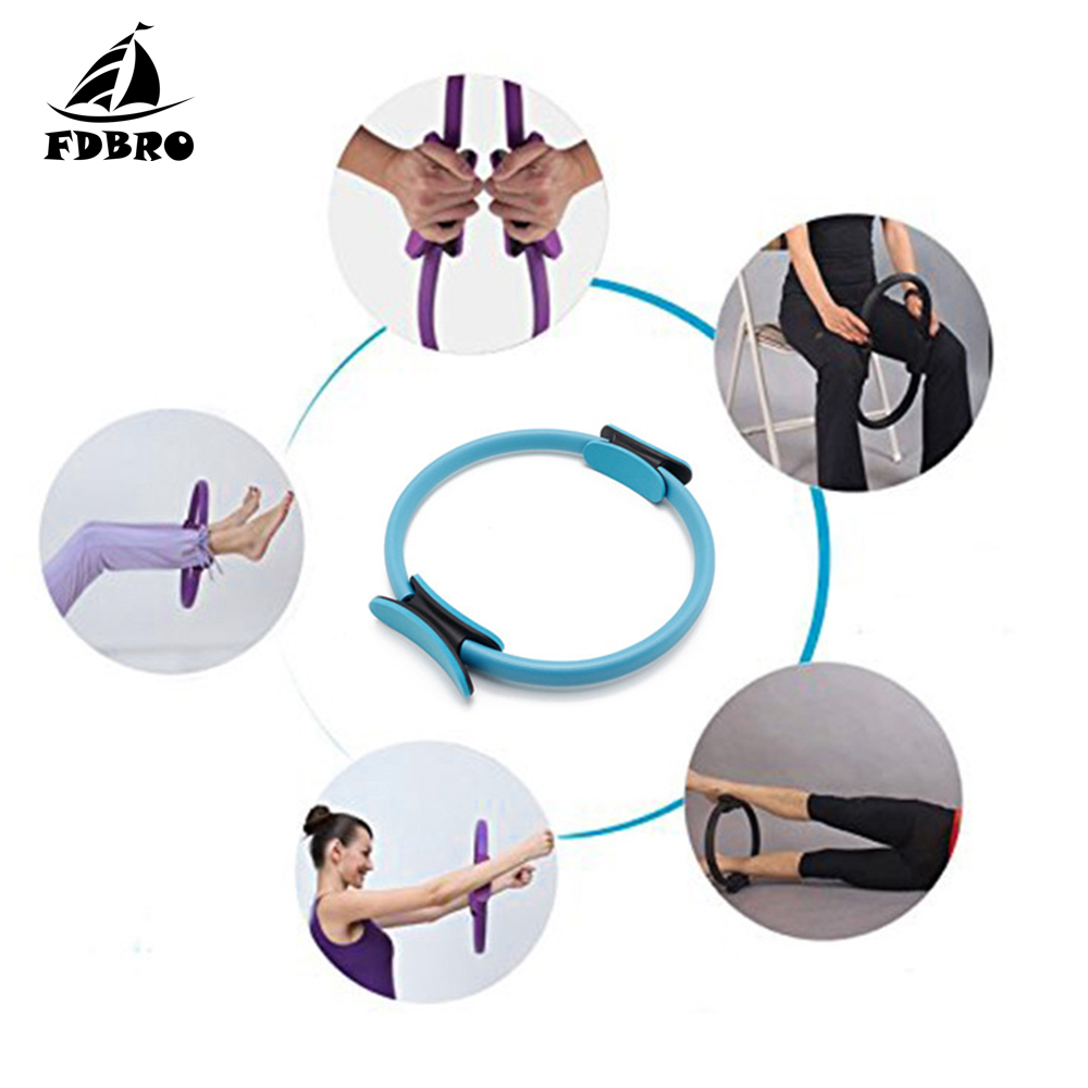 Fdbro yoga pilates ring magic wrap slankende bodybuilding træning yoga cirkel