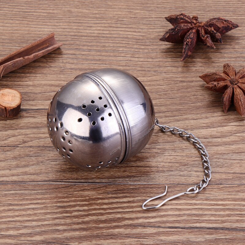 Zeef 304 Roestvrij Staal Draagbare Filter Zak Bal Thee Zetgroep Voor Thee Brouwen Hartvormige Ketting Thee Accessoires 1Pc