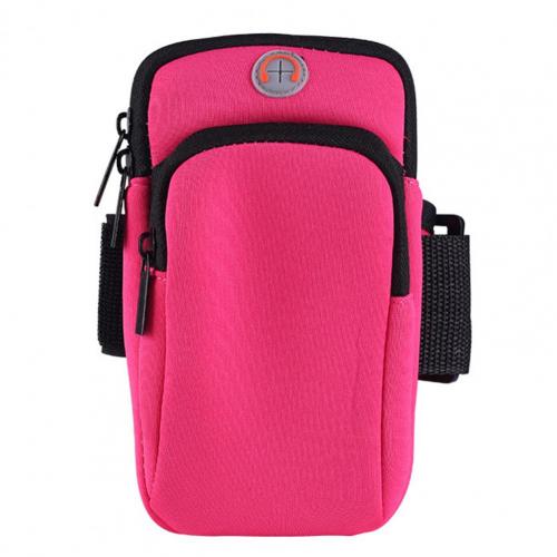 Fascia da braccio per telefono pratica borsa da polso elastica custodia per telefono borsa da braccio per telefono traspirante di pregevole fattura:  Rose Red