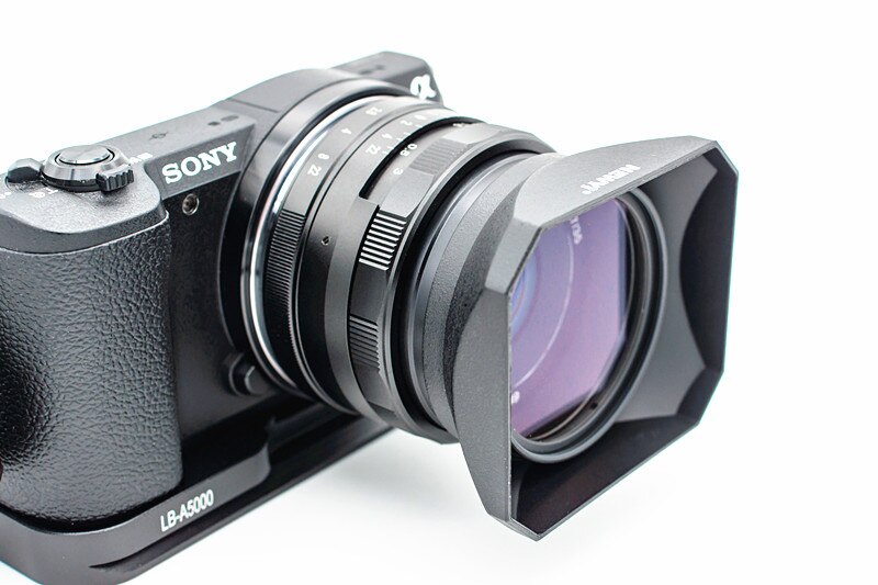 Retro Square Shape Lens Hood For Leica D-LUX Typ109 Panasonic DMC-LX100 LX100 Mark II Camera