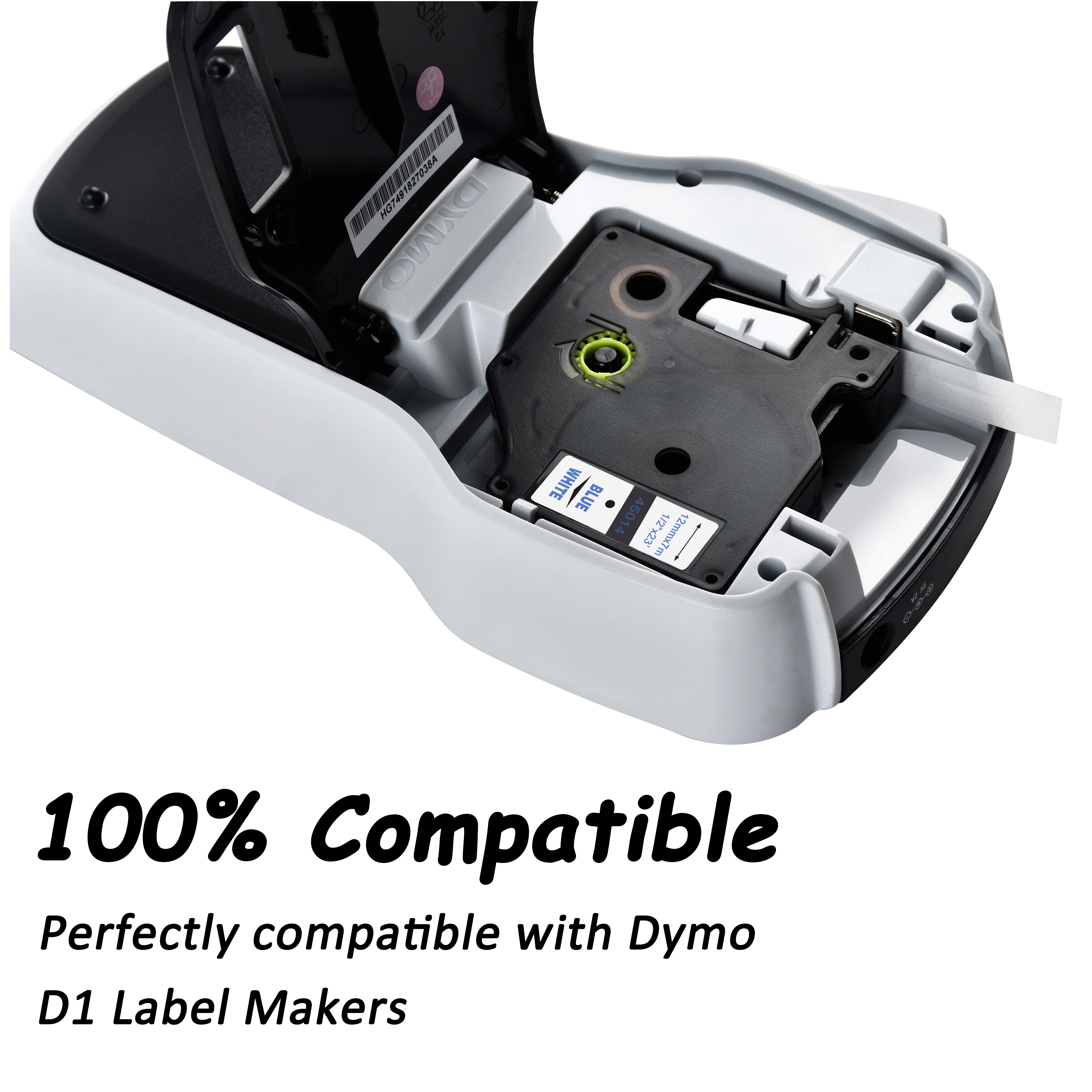 cidy 5pcs Compatible Dymo Labelmanager 12mm D1 Blue on White 45014 Label Tape Cartridges for DYMO LM160 LM280 PNP