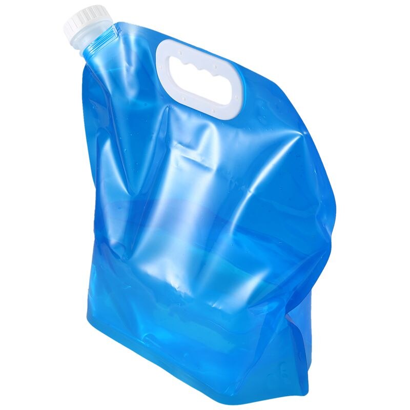 ! Bidon d'eau pliable 5 litres bleu: Default Title