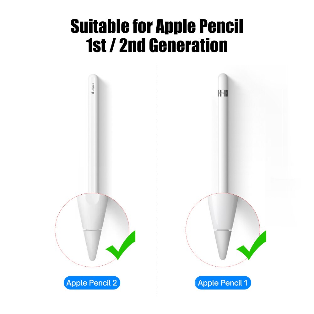 Tip voor Apple Pencil Tip Penpunt voor Apple Pencil 1e 2e Generatie 1 2e Gen Potlood Vervanging Tip 2H 2B 4.0 Transparante Penpunt
