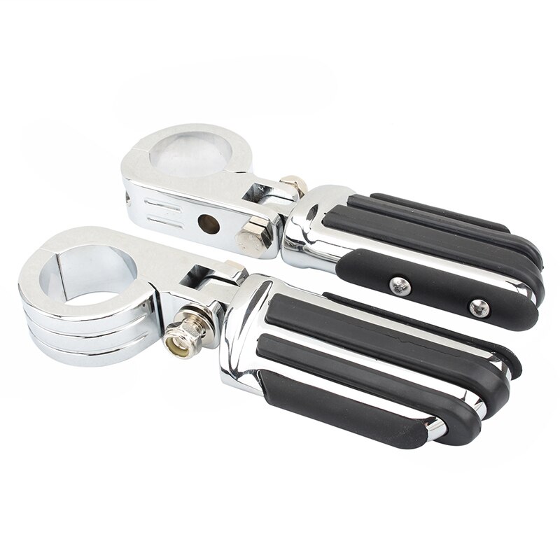 Reposapiés Universal para motocicleta de 1/4 ", 32mm, barra de choque de protección para abrazaderas de montaje de motor para Harley FLHT FXD FXS: MP03-004-0007-G