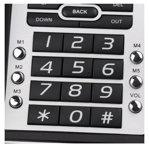 Office home phone caller ID hands-free call fixed phone landline black Corded Phone Home Office Business Hotel Caller ID LCD