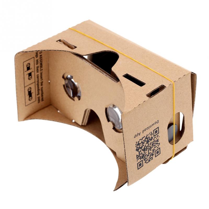 Brand Diy Google Kartonnen Virtual Reality Vr Mobiele Telefoon 3D Bekijken Bril Voor 5.0 "Scherm Google Vr 3D bril