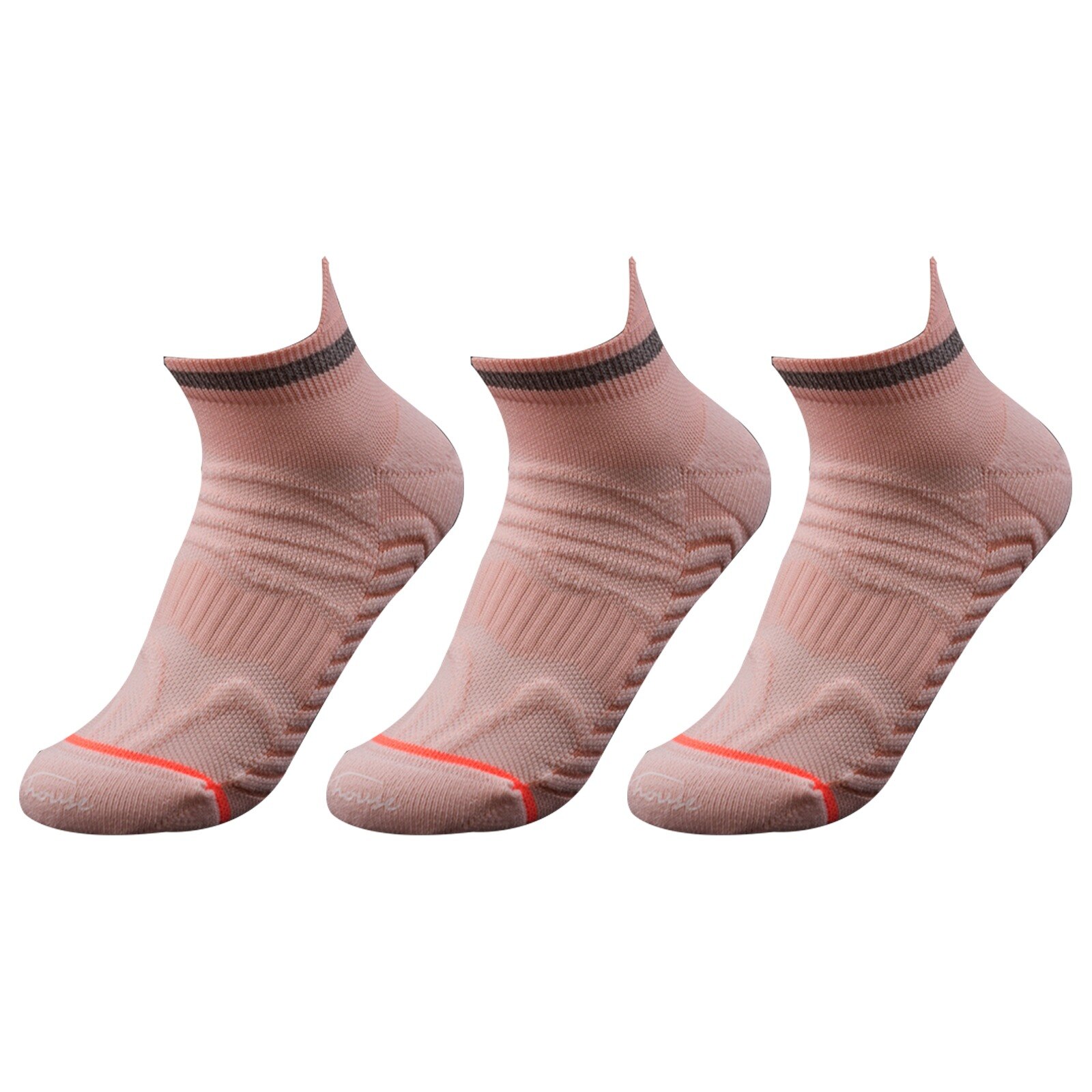 3 Pairs Multifunctionele Antislip Ademende Sport Sokken Voor Vrouwen Running Accessoires Wave Patroon Fietsen Sokken Maat S(35-39): 3