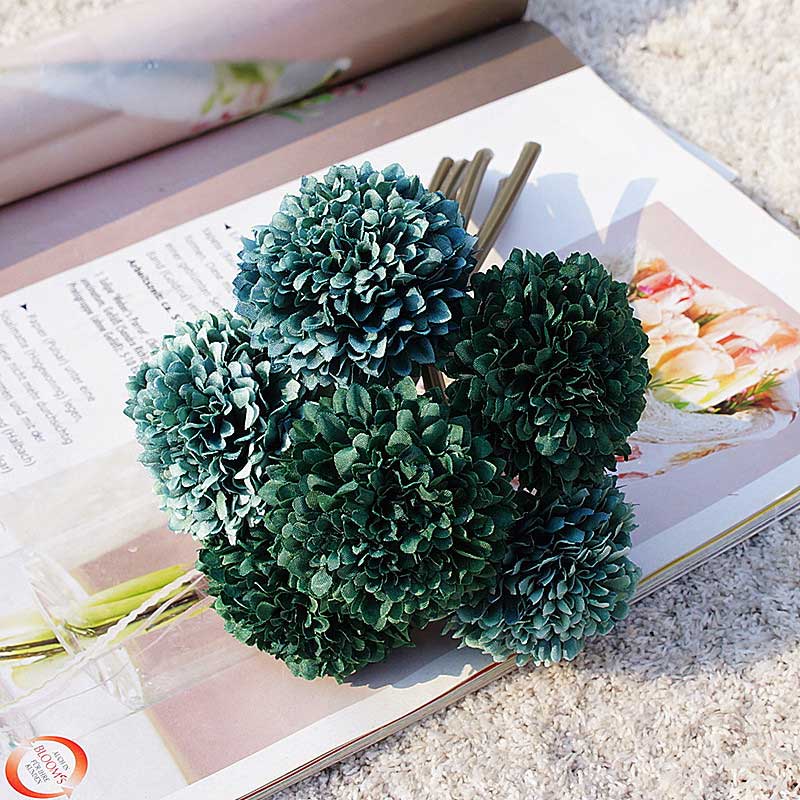 6 Heads Bruidsboeket Bruidsmeisjes Kunstmatige Bloemen Huis Benodigdheden Woonkamer Bloem Decoratie Home Decoratie