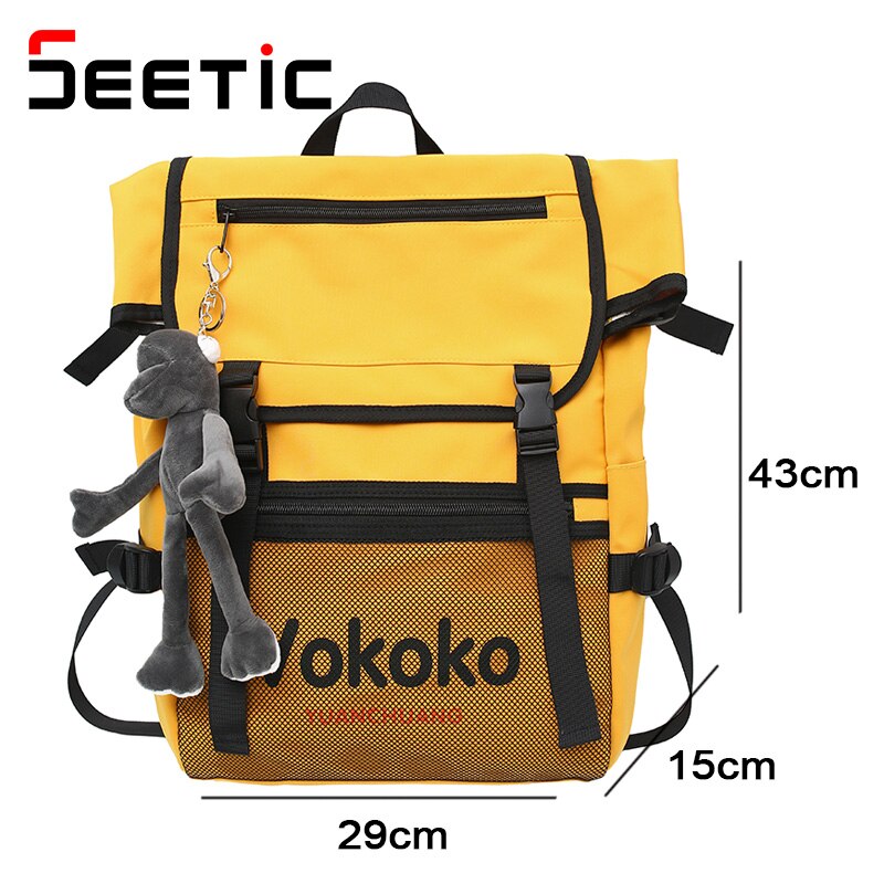 Seetic rucksack mit großem fassungsvermögen, unisex, wasserdicht, schulrucksack, diebstahlsicher, reiserucksack, damenrucksack mit mehreren fächern