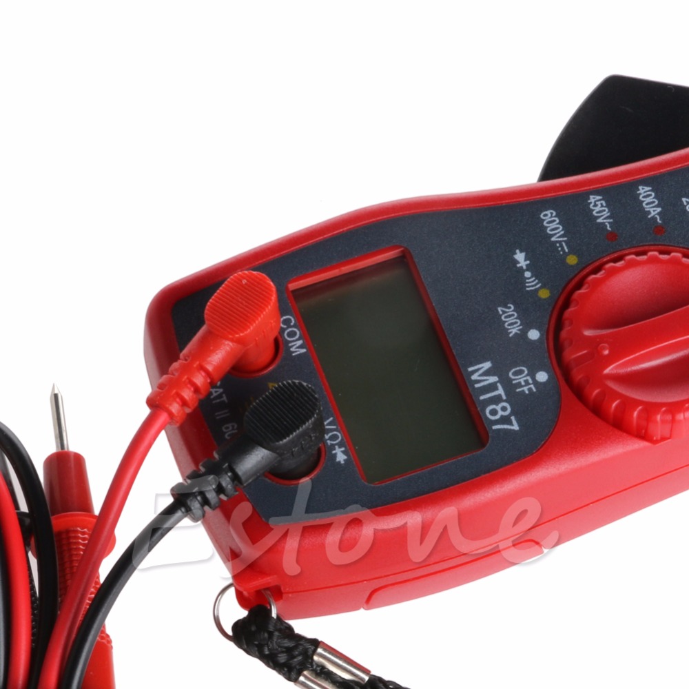 LCD Digital Voltmeter Ammeter Ohmmeter Multimeter Volt AC DC Tester Clamp Meter