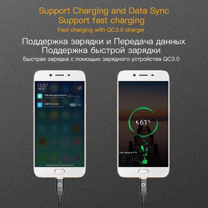 PZOZ Magnetic Cable 2M Type C Micro USB C Fast Charging Phone Microusb Type-C Magnet Charger usb c Charge cord for iphone xiaomi