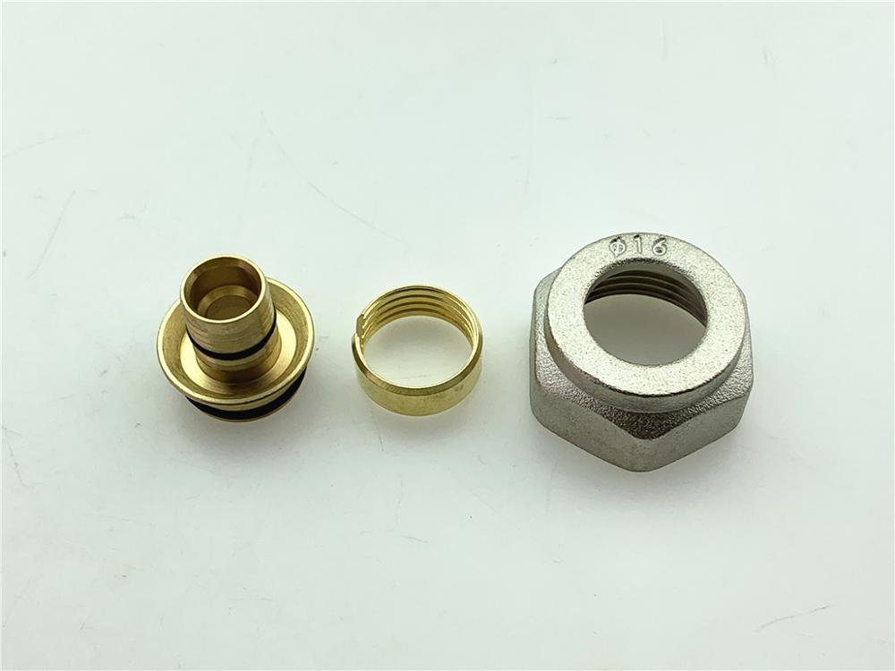 Junta de colector de agua geotérmica, accesorio de latón para calefacción de suelo, subcuenca