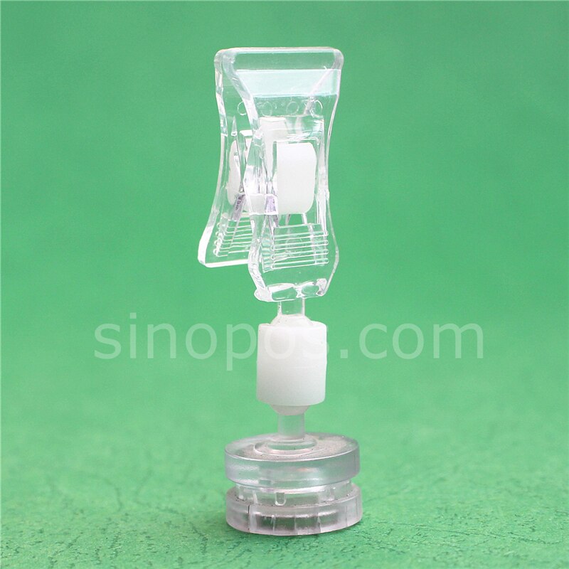 Clip on skiltholder med magnetisk base, prisskilt display metal vægmonteret stativ hylde reklamekort magnet stativ pop clips